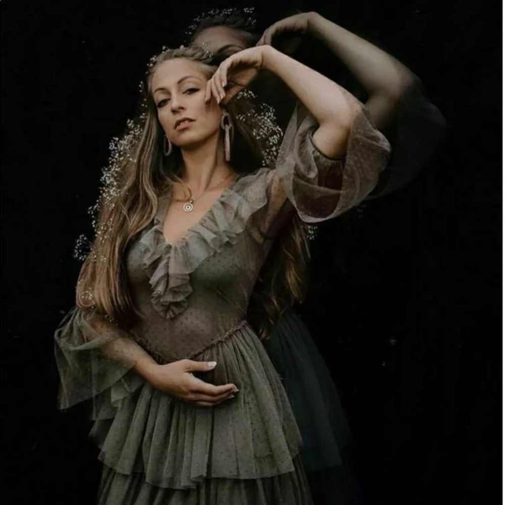H&M x Sandra Mansour Designer Long Tulle Dress
